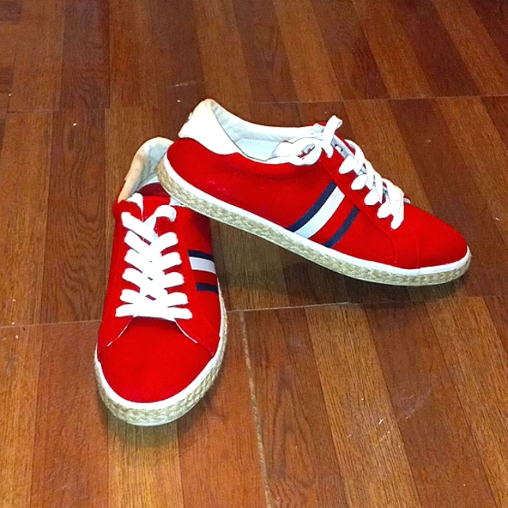Tommy Hilfiger Red Women Sz 9.5
